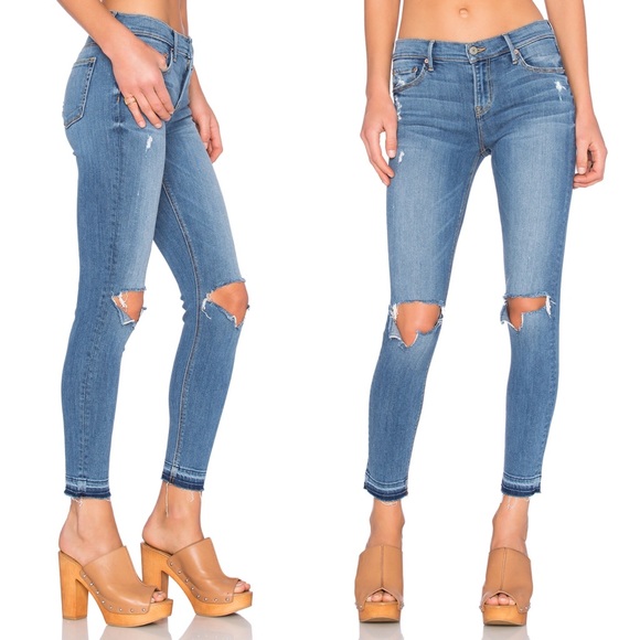 mid rise super stretch skinny jeans